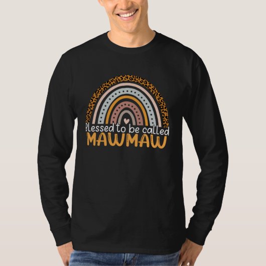 Blessed To Be Called Mawmaw Leopard Rainbow Best M T-Shirt (Vorderseite)