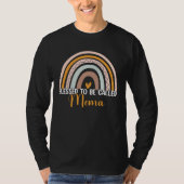 Blessed To Be Called Mema Boho Rainbow Mother s Da T-Shirt (Vorderseite)