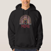 Blessed To Be Called Mimi Rainbow Leopard Print Mo Hoodie (Vorderseite)