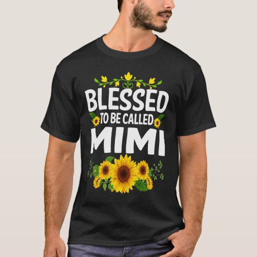 Blessed To Be Called Mimi Thanksgiving T-Shirt (Vorderseite)