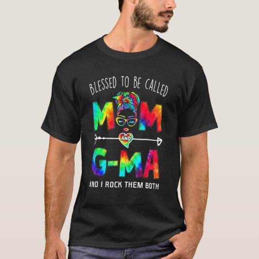 Blessed To Be Called Mom And G Ma Mother's Day T-Shirt (Vorderseite)