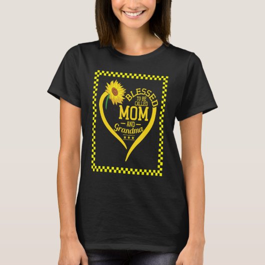 Blessed to Be Called Mom and Grandma Mothers Day S T-Shirt (Vorderseite)
