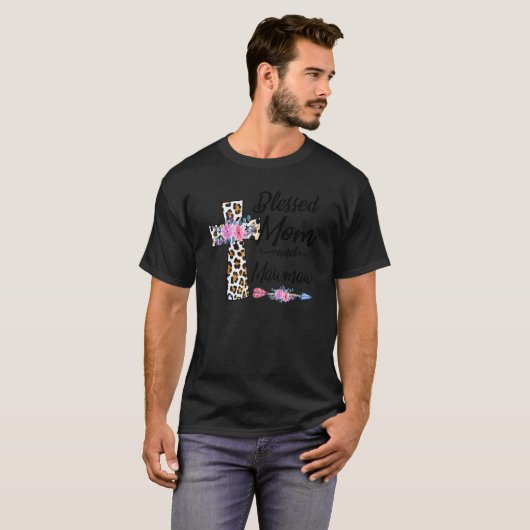 Blessed To Be Called Mom And Mawmaw Floral Mother' T-Shirt (Vorne ganz)