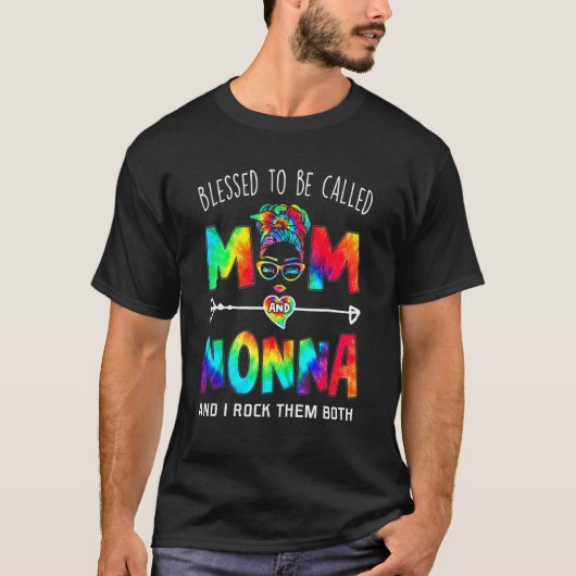 Blessed To Be Called Mom And Nonna Mother's Day T-Shirt (Vorderseite)