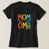 Blessed To Be Called Mom And Oma Art Mother Day T-Shirt (Design vorne)