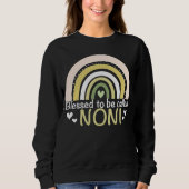 Blessed To Be Called Noni Boho Rainbow Mother s Da Sweatshirt (Vorderseite)