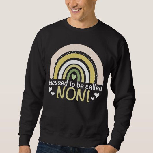 Blessed To Be Called Noni Boho Rainbow Mother s Da Sweatshirt (Vorderseite)