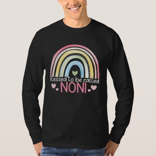 Blessed To Be Called Noni Rainbow Mother s Day Bes T-Shirt (Vorderseite)
