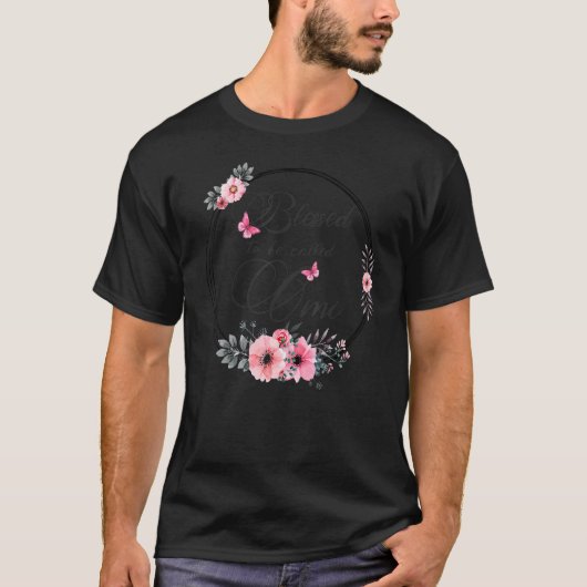 Blessed To Be Called Omi  Women Floral Decoration T-Shirt (Vorderseite)