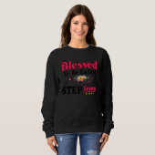 Blessed To Be Called Step Grandma Cute Mothers Day Sweatshirt (Vorne ganz)