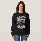 Blessed To Be Called Tata Christmas Grandma Grandm Sweatshirt (Vorne ganz)