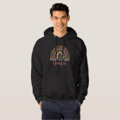 Blessed To Be Called Yiayia Rainbow Leopard Yiayia Hoodie (Vorne ganz)