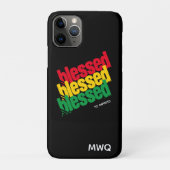 BLESSED TO IMPRESS Monogramm Case-Mate iPhone Hülle (Rückseite)
