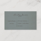 BLESSED UND WICHTIG GENUG, UM FLÜSSIG FRAGEN VISITENKARTE (Rückseite)