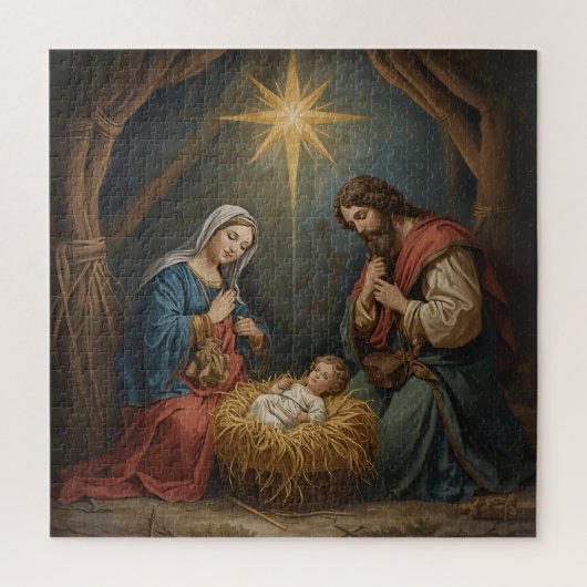 Blessed Virgin Mary and Infant Child Jesus  Puzzle (Vertikal)