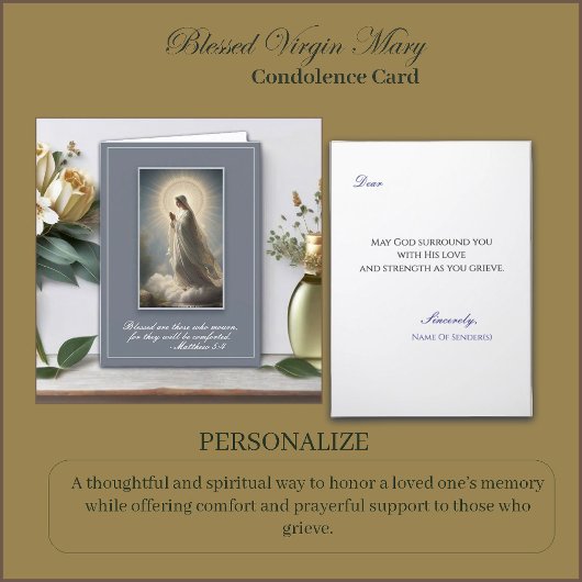 Blessed Virgin Mary Sympathy Karte