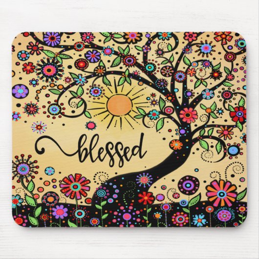BLESSED Whimsical Tree Mousepad (Vorne)