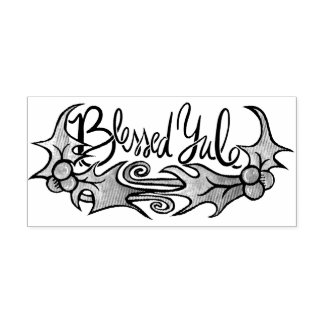 Blessed Yule Rubber Stamp Permastempel