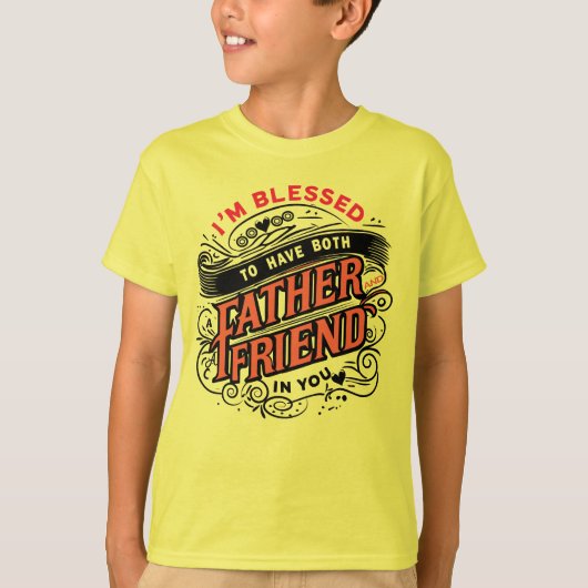 BLESSED ZWEIMAL — VATER UND FREUND T-Shirt (Vorderseite)