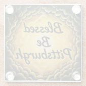 BlessedBePittsburgh Glasuntersetzer (Rückseite)