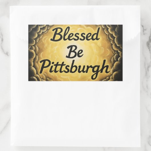 BlessedBePittsburgh Rechteckiger Aufkleber (Tasche)