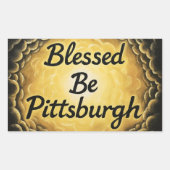 BlessedBePittsburgh Rechteckiger Aufkleber (Vorderseite)