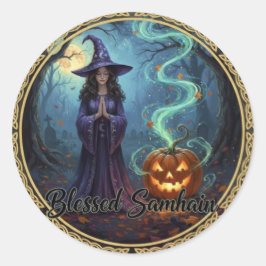 BlessedSamhain Runder Aufkleber