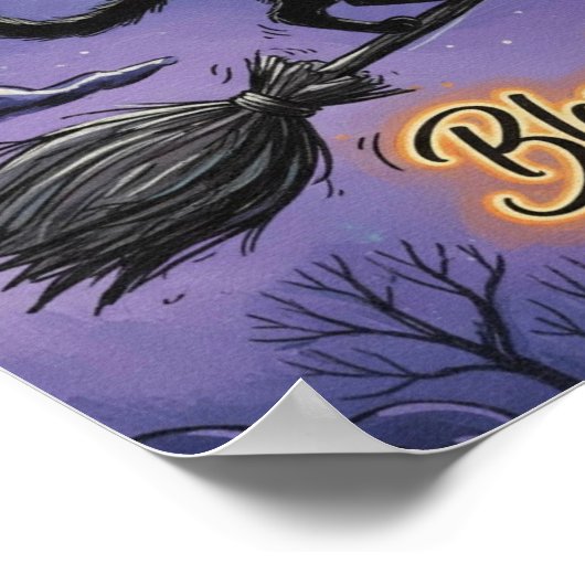 BlessedSamhainCat Poster (Ecke)