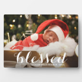 BLESSEED Christmas Easel Back Frameless Foto Fotoplatte (Vorderseite)