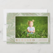 BLESSEED Christmas Foto Feiertagskarte (Vorderseite)