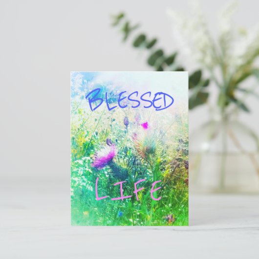 BLESSEED LIFE VERDE POSTCARD POSTKARTE (Stehend Vorderseite)