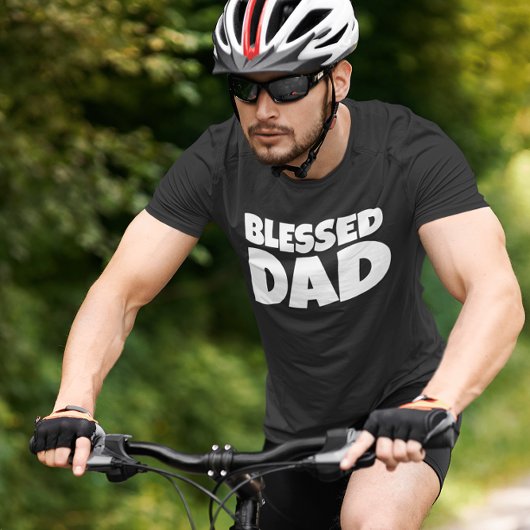 BLESSEED VATER dunkle T - Shirt