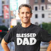BLESSEED VATER dunkle T - Shirt