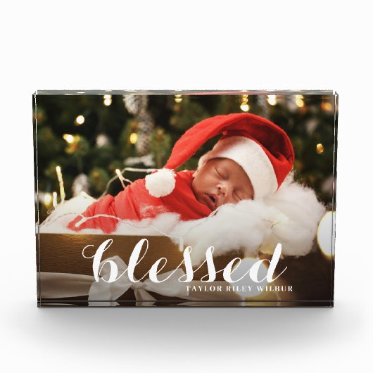 BLESSEED Weihnachtsfeiertag Fotoblock (Vorderseite)