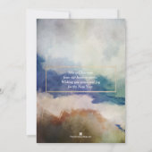 BLESSESED Foto Geburtshinweise Feiertagskarte (Rückseite)