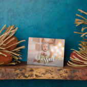 BLESSESEED Christmas Holiday Foto Easel Frameless Fotoplatte (Seite)