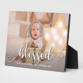 BLESSESEED Christmas Holiday Foto Easel Frameless Fotoplatte (Seite)
