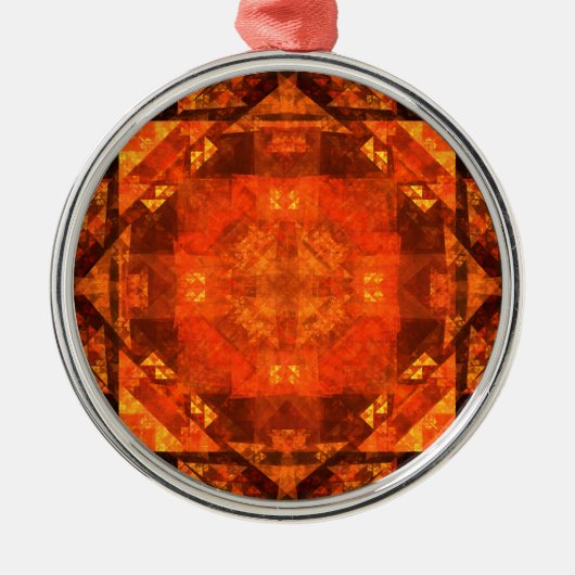 Blessing Abstract Silbernes Ornament (Vorne)