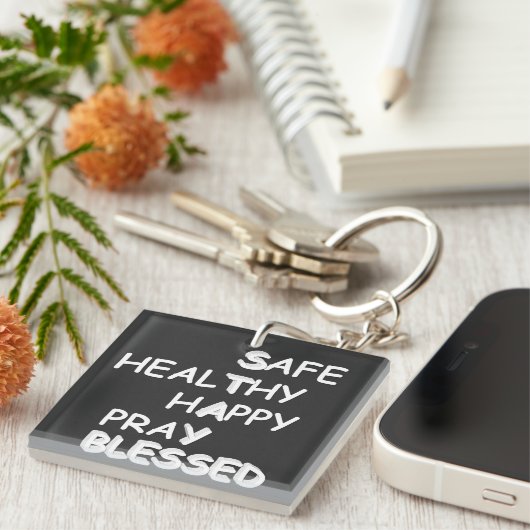 Blessing-Akryling Schlüsselanhänger (Vorderseite rechts)