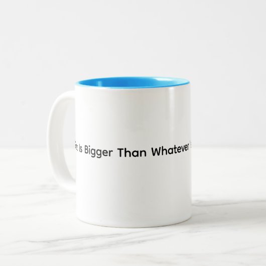 Blessing And Motivation Mug Zweifarbige Tasse (Vorderseite Links)