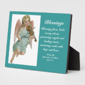 Blessing Angel Poetry Plaque Fotoplatte (Seite)