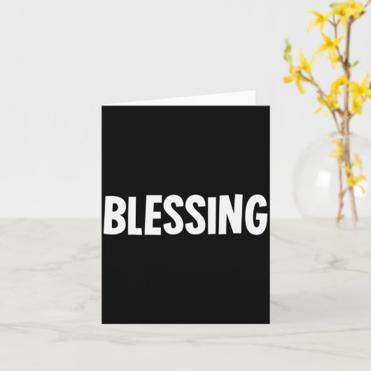 Blessing In Disguise Funny Halloween Costume Idea Karte (Gelbe Blume)
