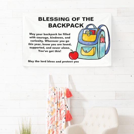 Blessing of the Backpacks Banner | Courage,  (Insitu)