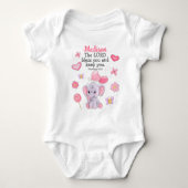 Blessing Scripting Baby Bodysuit Individuelle Name Baby Strampler (Vorderseite)