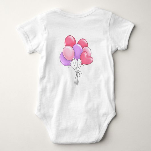 Blessing Scripting Baby Bodysuit Individuelle Name Baby Strampler (Rückseite)