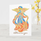 Blessings Angel Card Karte (Gelbe Blume)