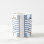 Blessings Blue & White Stripe Mug Kaffeetasse (Mittel)