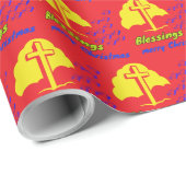 Blessings red geschenkpapier (Rolleneckpunkt)