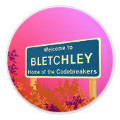 Bletchley Codebreakers Draw Pull Keramikknauf (Vorderseite)