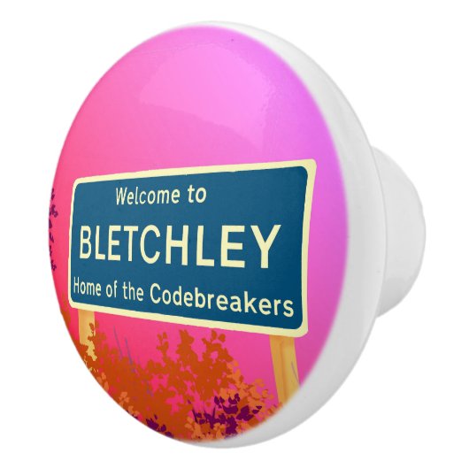 Bletchley Codebreakers Draw Pull Keramikknauf (Rechts)